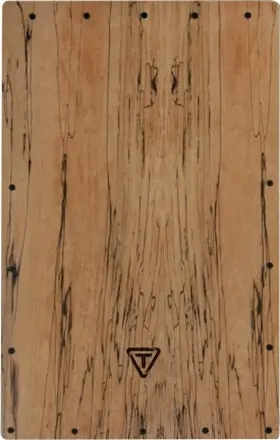 TKLE-29SPMRF TYCOON PERCUSSION Cajon Spalted Maple Front
