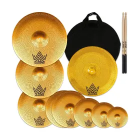U-9P-GOLD ULUOBO Volume Cymbal Pack Silent Set Drumme