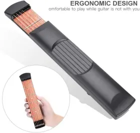 700890175665 VBESTLIFE Pocket Guitar Neck Fret Mahogany #2