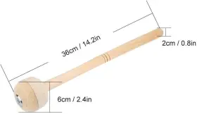 VGEBYE2NMAWVPZG VGEBY Drum Mallet Durability Bass Stick Wool #3