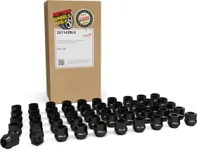 Wheel Accessories Parts 261142blk 60 Pcs 1/2 Inch -20 Thread Oem Style Lug Nuts 0.90 Long B