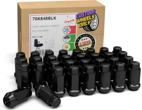 701848BLK WHEEL ACCESSORIES PARTS Thread Bulge Acorn