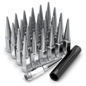 2909-25AM WHITE KNIGHT Hex Spike Lug Nut Set