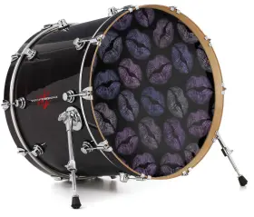 142689DRMKICK22USK WRAPTORSKINZ Skin Decal Wrap Bass Kick