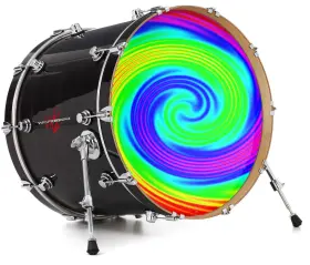 142913DRMKICK22USK WRAPTORSKINZ Skin Decal Wrap Bass Kick
