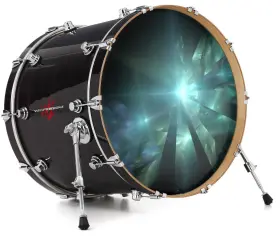 143078DRMKICK22USK WRAPTORSKINZ Skin Decal Wrap Bass Kick