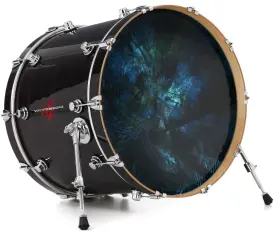 143087DRMKICK22USK WRAPTORSKINZ Skin Decal Wrap Bass Kick