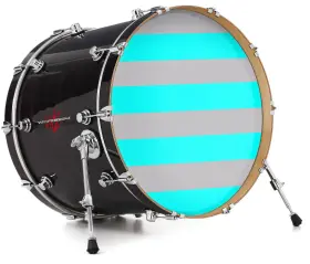 143291DRMKICK22USK WRAPTORSKINZ Skin Decal Wrap Bass Kick