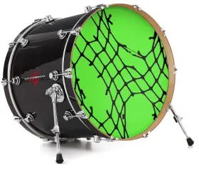 143313DRMKICK22USK WRAPTORSKINZ Skin Decal Wrap Bass Kick