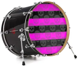 143358DRMKICK22USK WRAPTORSKINZ Skin Decal Wrap Bass Kick
