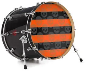 143359DRMKICK22USK WRAPTORSKINZ Skin Decal Wrap Bass Kick