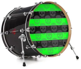 143360DRMKICK22USK WRAPTORSKINZ Skin Decal Wrap Bass Kick