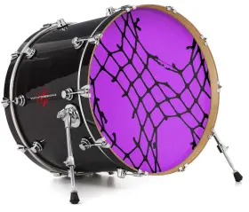 143365DRMKICK22USK WRAPTORSKINZ Skin Decal Wrap Bass Kick