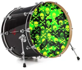 143385DRMKICK22USK WRAPTORSKINZ Skin Decal Wrap Bass Kick