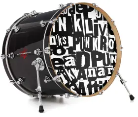 143405DRMKICK22USK WRAPTORSKINZ Skin Decal Wrap Bass Kick