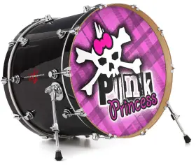 143422DRMKICK22USK WRAPTORSKINZ Skin Decal Wrap Bass Kick