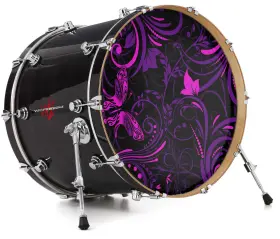 145943DRMKICK22USK WRAPTORSKINZ Skin Decal Wrap Bass Kick