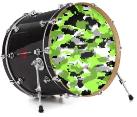 147590DRMKICK26USK WRAPTORSKINZ Decal Skin Bass Kick Drum