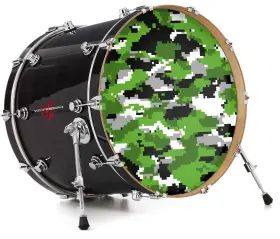 147593DRMKICK26USK WRAPTORSKINZ Decal Skin Bass Kick Drum