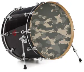 147596DRMKICK26USK WRAPTORSKINZ Decal Skin Bass Kick Drum