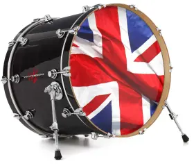 147634DRMKICK26USK WRAPTORSKINZ Decal Skin Bass Kick Drum