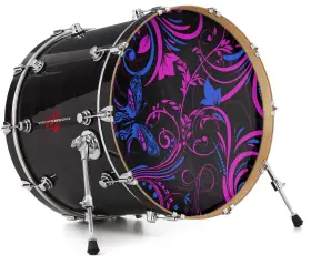 147637DRMKICK26USK WRAPTORSKINZ Decal Skin Bass Kick Drum