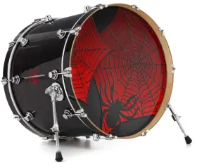 147686DRMKICK26USK WRAPTORSKINZ Decal Skin Bass Kick Drum Web
