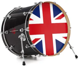 147720DRMKICK26USK WRAPTORSKINZ Decal Skin Bass Kick Drum