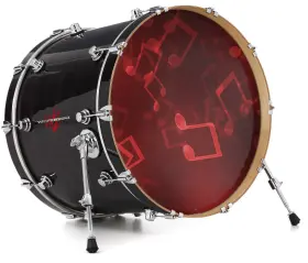 148293DRMKICK26USK WRAPTORSKINZ Decal Skin Bass Kick Drum