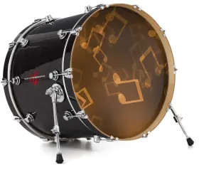 148295DRMKICK26USK WRAPTORSKINZ Decal Skin Bass Kick Drum