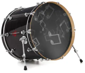 148296DRMKICK26USK WRAPTORSKINZ Decal Skin Bass Kick Drum