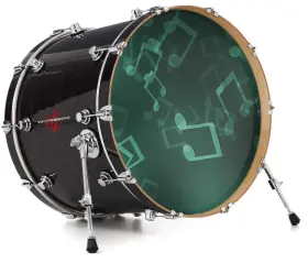 148298DRMKICK26USK WRAPTORSKINZ Decal Skin Bass Kick Drum
