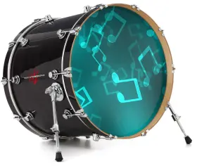 148299DRMKICK26USK WRAPTORSKINZ Decal Skin Bass Kick Drum