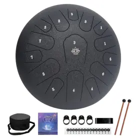 BLACK-13 YASISID Rain Drum Outside Garden Steel Tongue