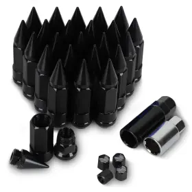 LN24M14 YESHINEAUTO Spikes Lug Anti Theft Wheel Nut Socket