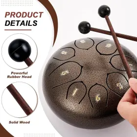 JS-YESHONE-131232 YESHONE Steel Tongue Drum Glockenspiel #3