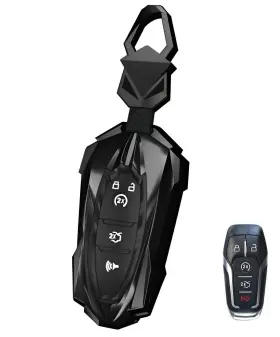 HO249K-FDE YONUFI Key Fob Cover Ford Protector Keychain Musta