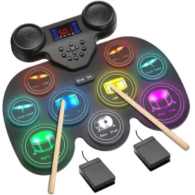 EDS-00 YOTTIX Electric Drum Set Colorful Led Light Patterns