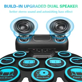 741365733409 YUOIOYU Drum Set Electric Midi Practic Kit #3 741365733409 YUOIOYU Drum Set Electric Midi Practic Kit #3