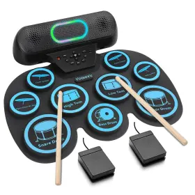 741365733409 YUOIOYU Drum Set Electric Midi Practic Kit 741365733409 YUOIOYU Drum Set Electric Midi Practic Kit