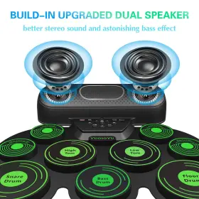 741365733416 YUOIOYU Drum Set Electric Roll Up Midi Practic #2