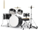 5-piece Complete Junior Drums Set, 14 Inch Beginners Drum Kit With Throne Stool,. Fixed Price $231.14.