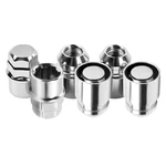 Skcoauto M12 X1.50 Wheel Locks Lug Nuts Set 1.34 Inches X 0.98 Inches, Silver. Fixed Price $23.90.