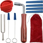 9 Piece Piano Tuning Tools Set Wrench Fork Mutes Storage Bag. Fixed Price $16.79.