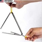 Aliotech Superior Sound Quality Musical Steel Triangle 6 Inch, Yellow. Fixed Price $9.66.