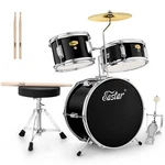 Eastar 14" Acoustic Drum Set Black With Bass Tom Snare Cymbal Pedal Throne. Fixed Price $119.98.