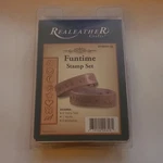 Realeather Crafts Funtime Stamp Set Leather Kit T4910-08. Fixed Price $10.00.