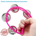 Piutouyar 4 Pack Pink Tambourine, Jingle Bells. Fixed Price $31.00.
