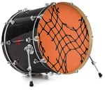 Vinyl Skin Decal Wrap Fits 22" Bass Kick Drum - Ripped Fishnets Orange. Fixed Price $49.97.
