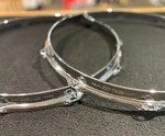 Pearl Parts Demo Fat Tone 14 In. 10 Ear Snare Drum Hoop Pair. Fixed Price $100.00.